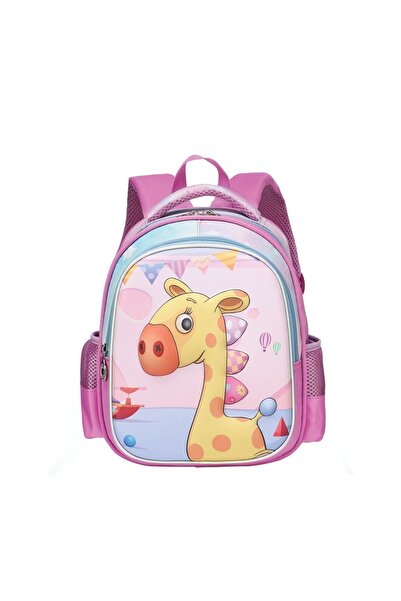 Daemi Ghiozdan pentru grădiniță 3D GIRAFĂ, 25x17x31 cm