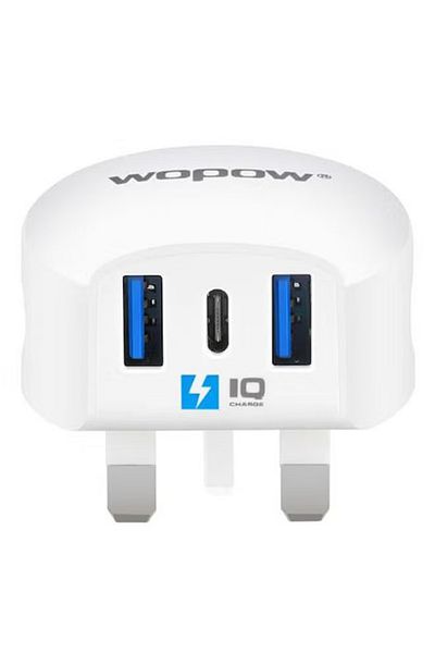 Belkin BoostCharge Dual USB-C Wall Charger with PPS 60W – Fast Charging for Apple & Android – White
