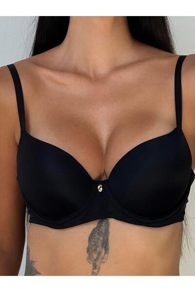 Cansoy Classic Black Bra Without Support (726)
