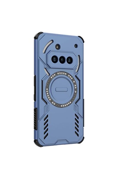 SKYDDAR INNOVATION Carcasă pentru telefon Nothing (3a), ArmorMag, Magsafe, set de autocolante, albastră