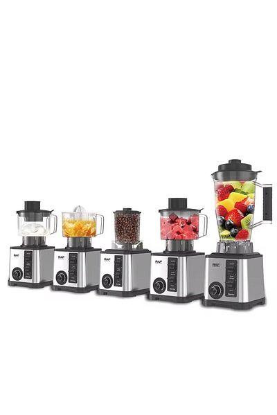 raf Electric Blender 5+1 Multifunctional - 3L, 2600W, 6 Blades, Pulse, Mixer, Chopper, Juicer, Grinder