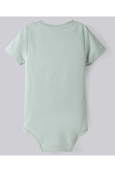 Bonfino 100% Cotton Knit Half Sleeves Dino Printed Onesies (Pack Of 3) - Multicolor