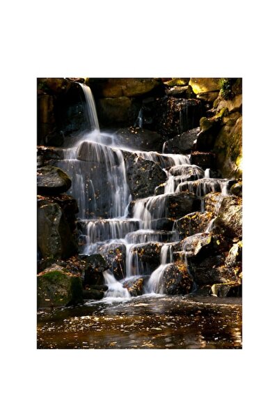 OEM Tablou Canvas, 'Cascada linistita printre stanci umede', Rauri, Cascada, ...