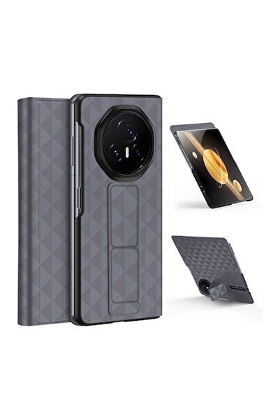 Royal Husă de protecție pentru Honor Magic V3, ROYAL, T83, -Piele, Gri metalizat