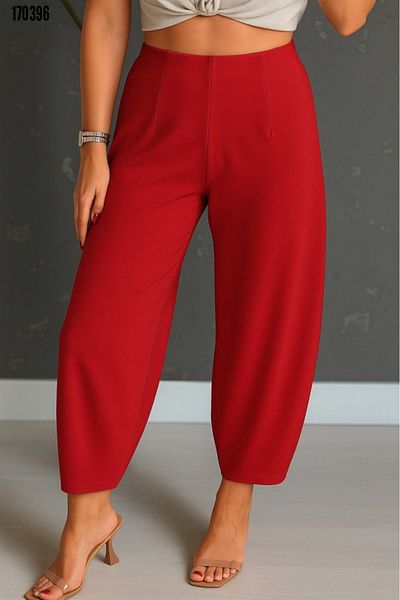 MORE MOSS Full Lycra Shalwar Balloon Trousers with Elastic Waist