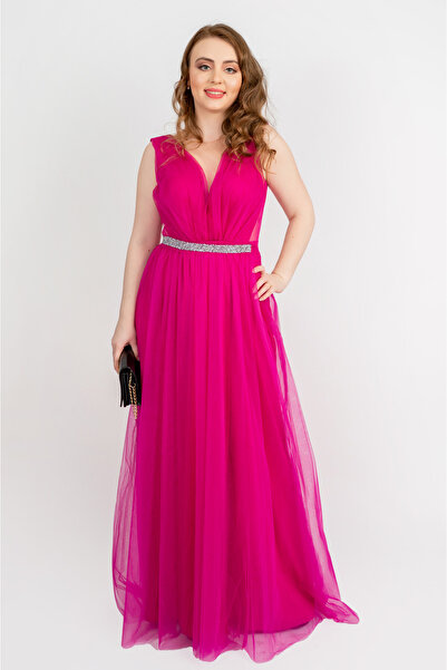 OEM Rochie elegantă din tul cu volane la bust Ivy - S(36)