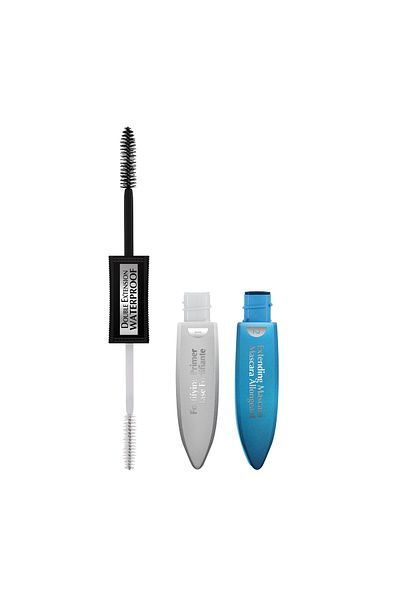 L'oreal Double Extension Waterproof Mascara with Strengthening Extension, Black, 12ml