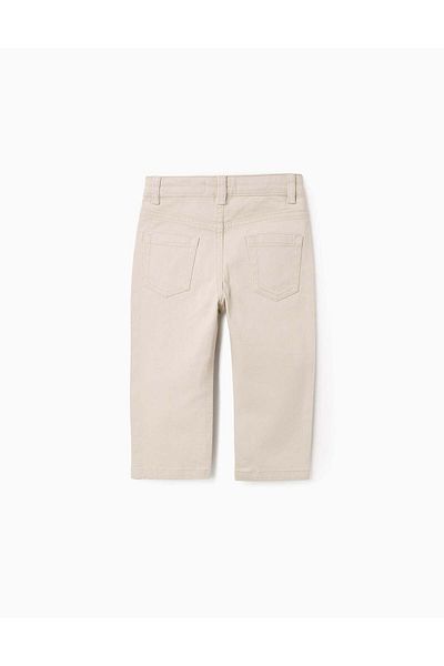 Ziddy Twill Trousers for Baby Boys, Beige