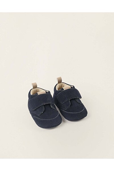 Ziddy Suedine Boots with Touch-fastening Strap for Newborns, Blue