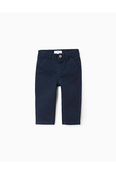 Ziddy بنطلون تشينو تويل للأولاد الصغار، أزرق غامق