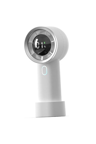 2DAYFIND Portable Fan, 1200mAh, W161, Silicone, White