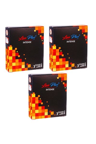 LOVE PLUS Pachet 9 Prezervative Love Plus Intense