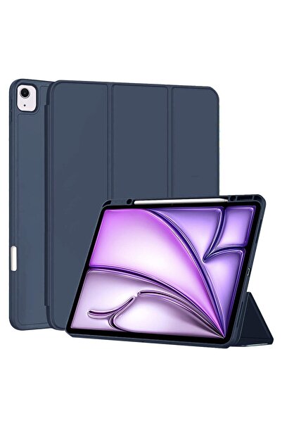 2DAYFIND Husă de protecție pentru iPad Air 13 2024/Air 13 2025, G39, TPU, Albastru închis