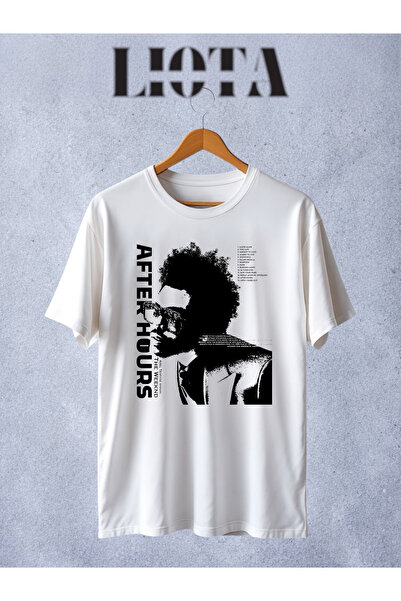 Vordevia The Weeknd After Hours Τυπωμένο Λευκό T-Shirt