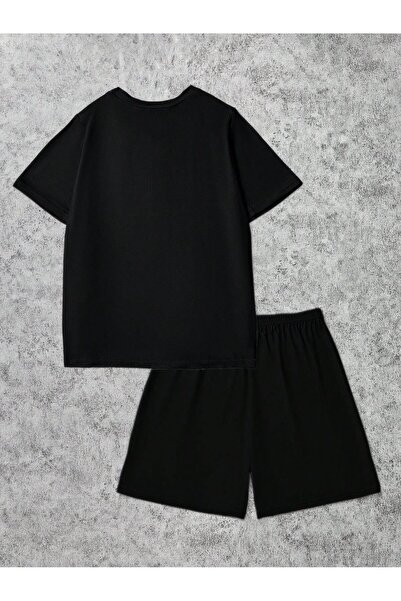 ACTIVE MODA - supradimensionat SETURI DE BUMBAC 2-PIECE tricou -PANTALONI SCURT MĂRIME MARE