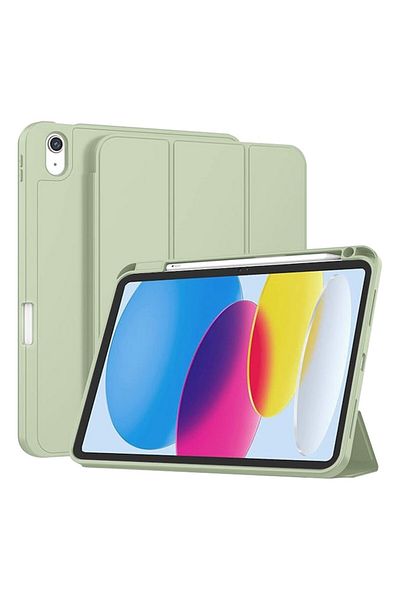 2DAYFIND Protective Case for iPad 10 2022 10.9/11 2025, G24, TPU, Matcha Green Forest