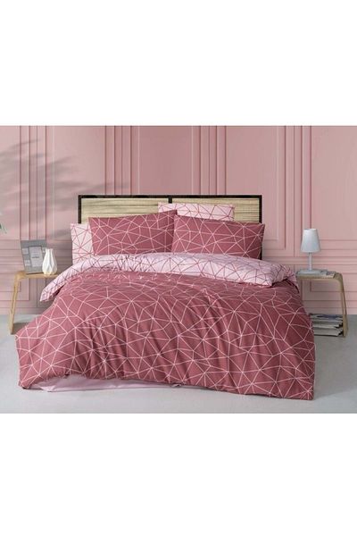 The Ecosse Sheet Elastic Double Duvet Cover Set-Mia Rose