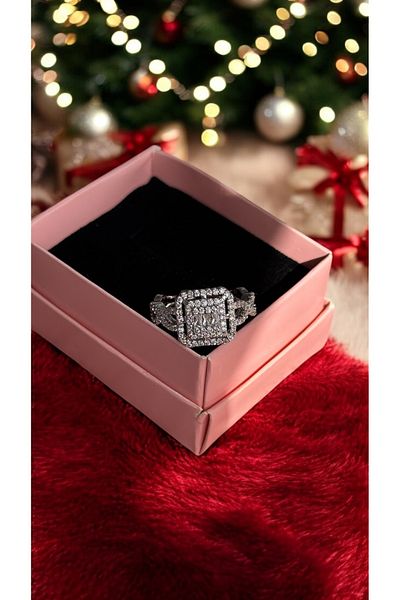 İNN JEWELLERY Steel Ring Tarnish-Free Adjustable Baguette Figured (2 Years Importer Guaranteed)