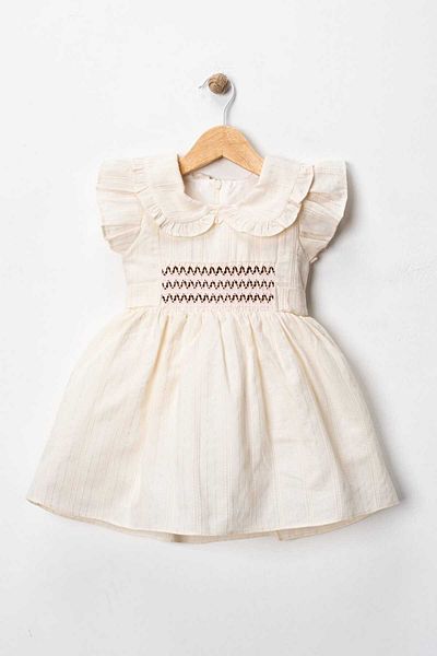 VİYOLİNA Süzi̇ne Embroidered Collar Dress