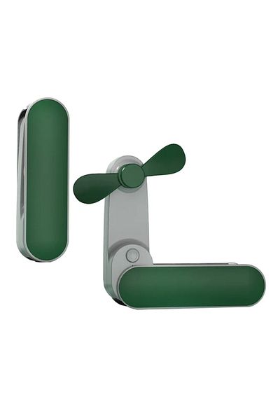 Techsuit Ventilator portabil, 1200mAh, W132, ABS, Policarbonat, Verde