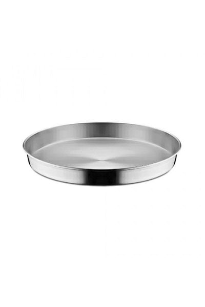 Becenhouse 32 cm Shiny Aluminum Round Baklava Pastry Baking Tray 1 Piece