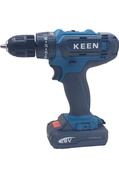 Keen دريل بطاريتين بقوة 26 فولت - 10ملم