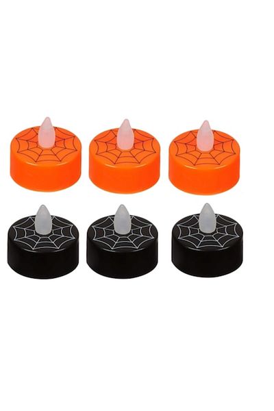 Evia Set de 6 lumanari LED, Hollow Design, baterii incluse