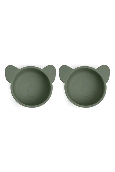 Nuuroo - 2 silicone snack bowls Koala Dusty Green