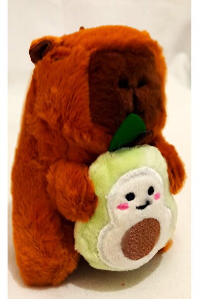 Pufline Meyveli Kapibara Peluş Oyuncak ve Çanta Süsü Ve Takısı