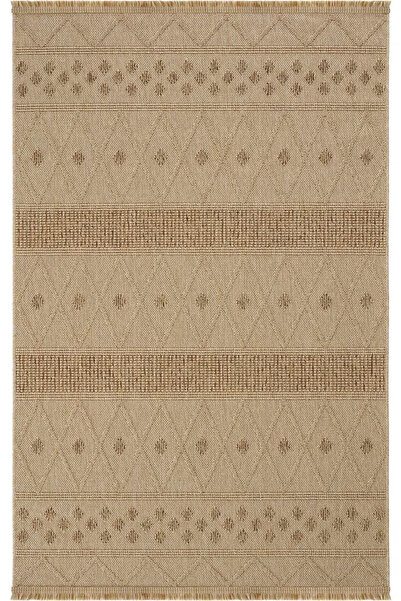 SEYRAN Halı Loopy 620 Bej Bukle Jüt Karel Halı