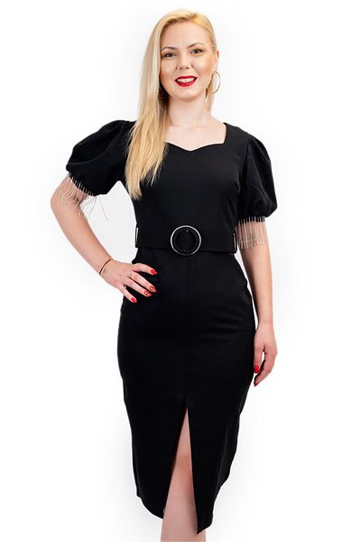 OEM Rochie neagră elegantă Malina - M(38)