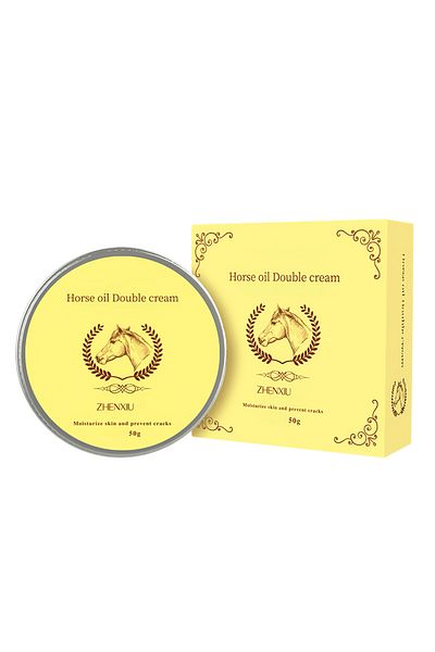 ZHENXIU Horse Oil Moisturizing Cream, Daily Moisturizer for Hand & Feet, Delicates & Smooths Dry Skins, 50g