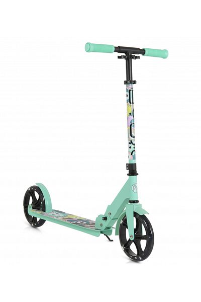 byox Foldable scooter for children from 6 years old, with aluminum handlebars, ABEC-7 PU wheels with LED lights, and