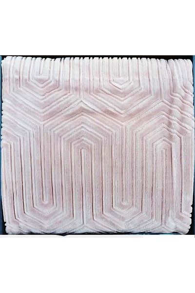 Özdilek Pătură de o singură persoană Prestige Thick Embos (160x220)-Cameo Rose