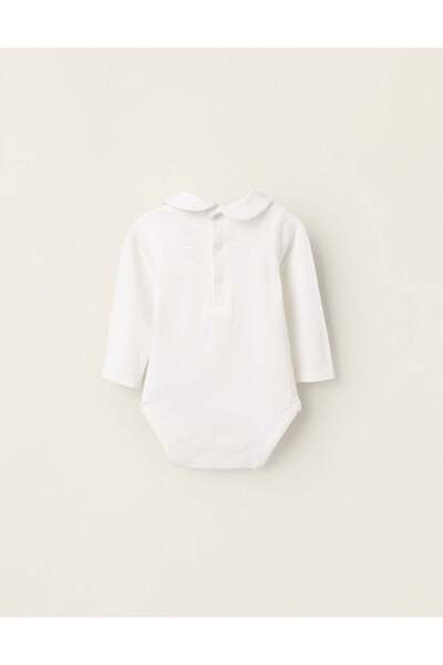 Ziddy Bodysuit with Peter Pan Collar for Newborns 'Winnie the Pooh', White