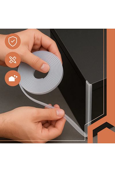 zola Banda de protectie pentru mobilier, 2 x 300 cm, universala, flexibila, PVC, transparenta