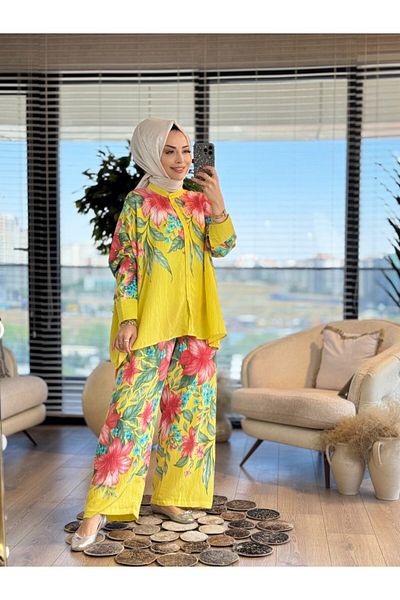 ALANURMODA 24Tk567 Large Flower Pattern Set