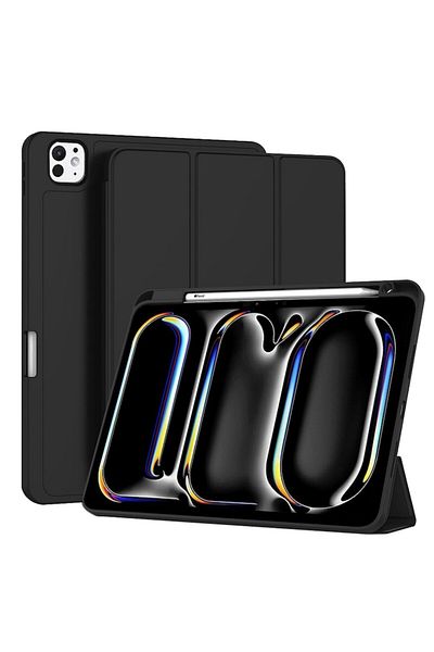 2DAYFIND High-Protection Case for iPad Pro 11 2024, G46, TPU, Intense Dark