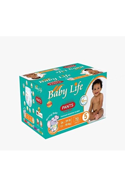 BabyLife حفاضات أطفال من بيبي لايف، مقاس 5، 72 قطعة