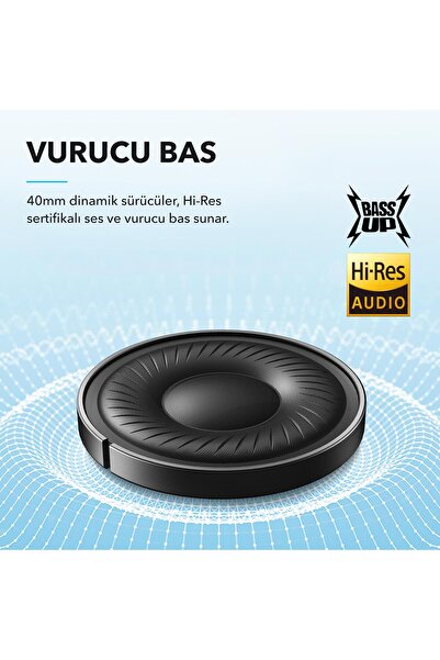Anker Soundcore Q20i Kulak Üstü Bluetooth Kulaklık - Pembe