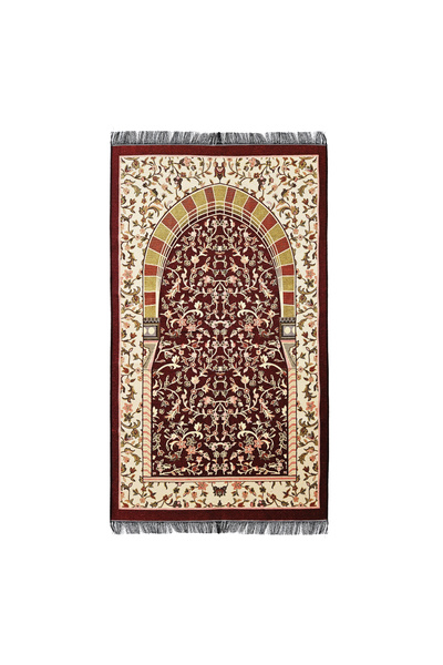 Yeşilipek Hira Pamuk Ravza Desen Seccade Çözgü Saçaklı