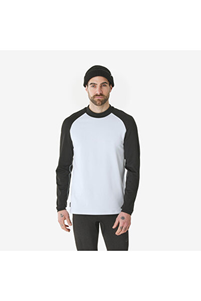 Decathlon Wedze Men's Top Ski Thermal Underwear - Black/White - Bl 500