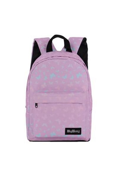 My Way Kindergarten Backpack Purple with Butterfly Design - My Way