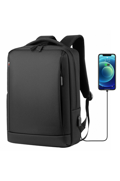 OEM 15.6 inch laptop backpack with USB charging port, leisure/business/school...