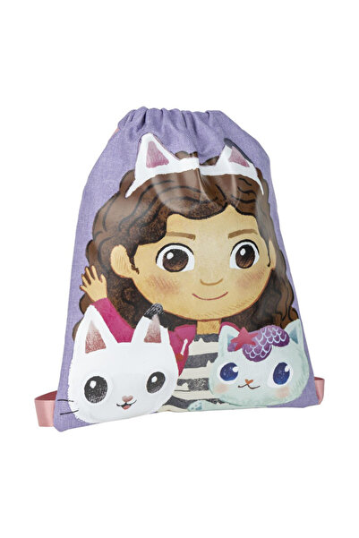 Gabby's Dollhouse Geantă cu șnur cu pisici, rucsac 33 cm