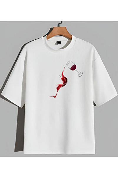 Sebesta Fashion تي شيرت قطن مطبوع رقميًا من SEASON WINE SEBESTA FASHION