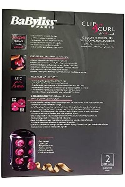 BABYLİSS RS100SDE Clip Hair Curler - Purple