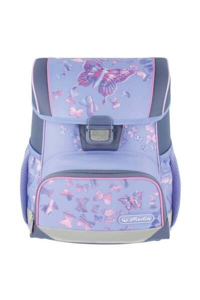 Herlitz Ghiozdan neechipat Loop, motiv Butterfly Paradise, PVC, 37x31x22 cm, ...