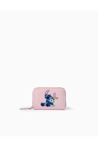Ziddy Wallet with Prints for Girls 'Stitch & Scrump', Pink