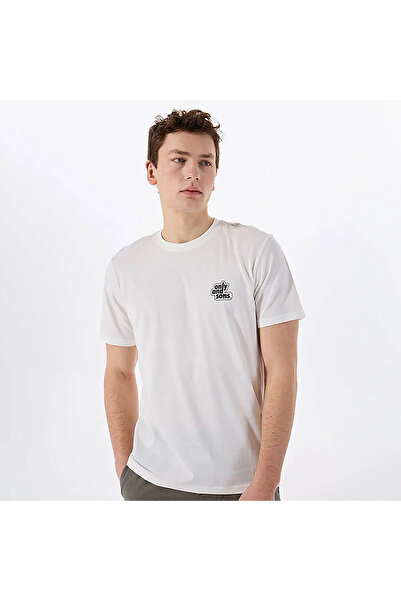 Only & Sons Arch Logo Чоловіча біла футболка (22034493-CD)